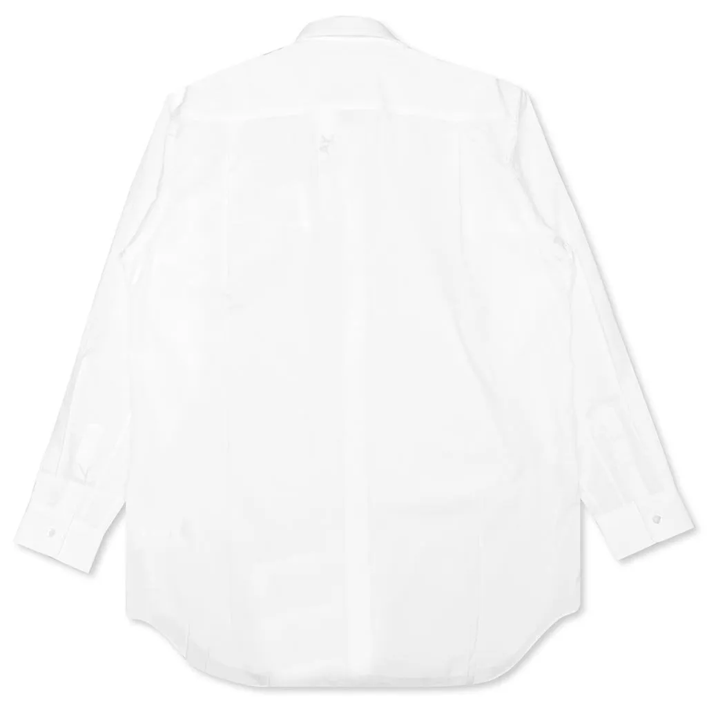 Small Emblem Button Down - White