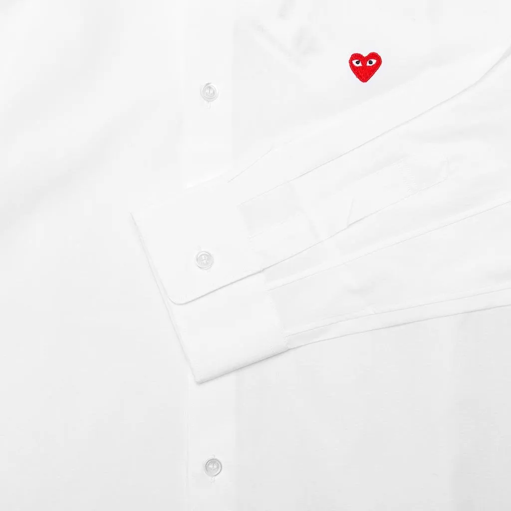 Small Emblem Button Down - White