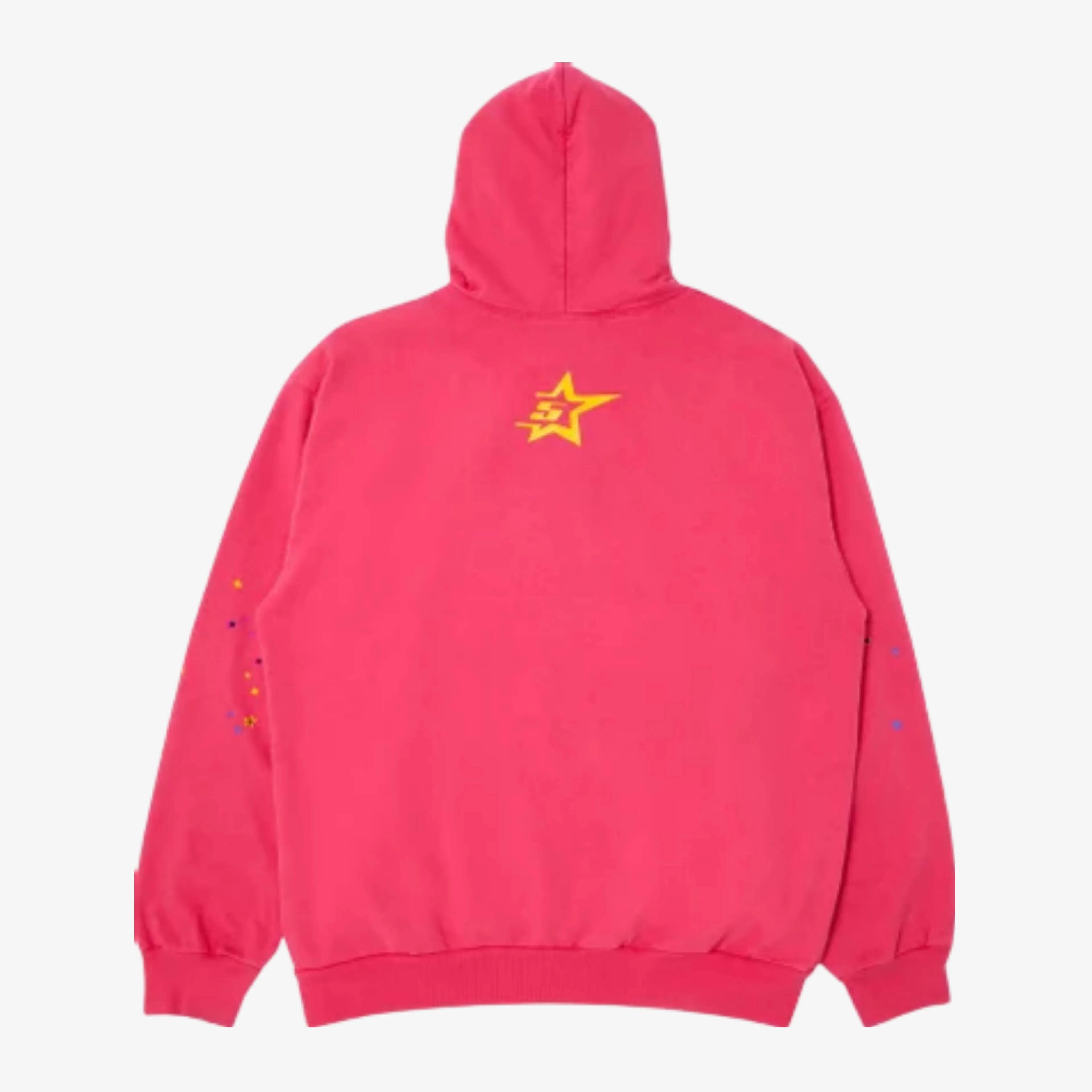 Sp5der 'P*NK V1' Pullover Hoodie Pink SS21