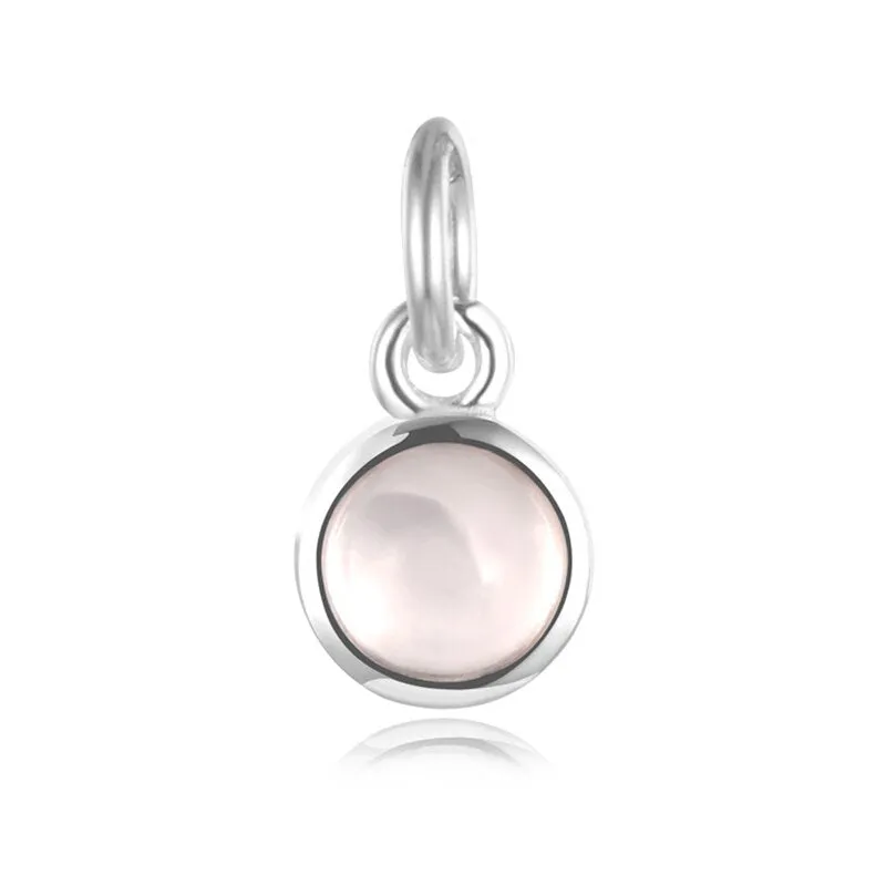 Sterling Silver Fashion Round Color Pendant