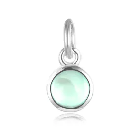 Sterling Silver Fashion Round Color Pendant