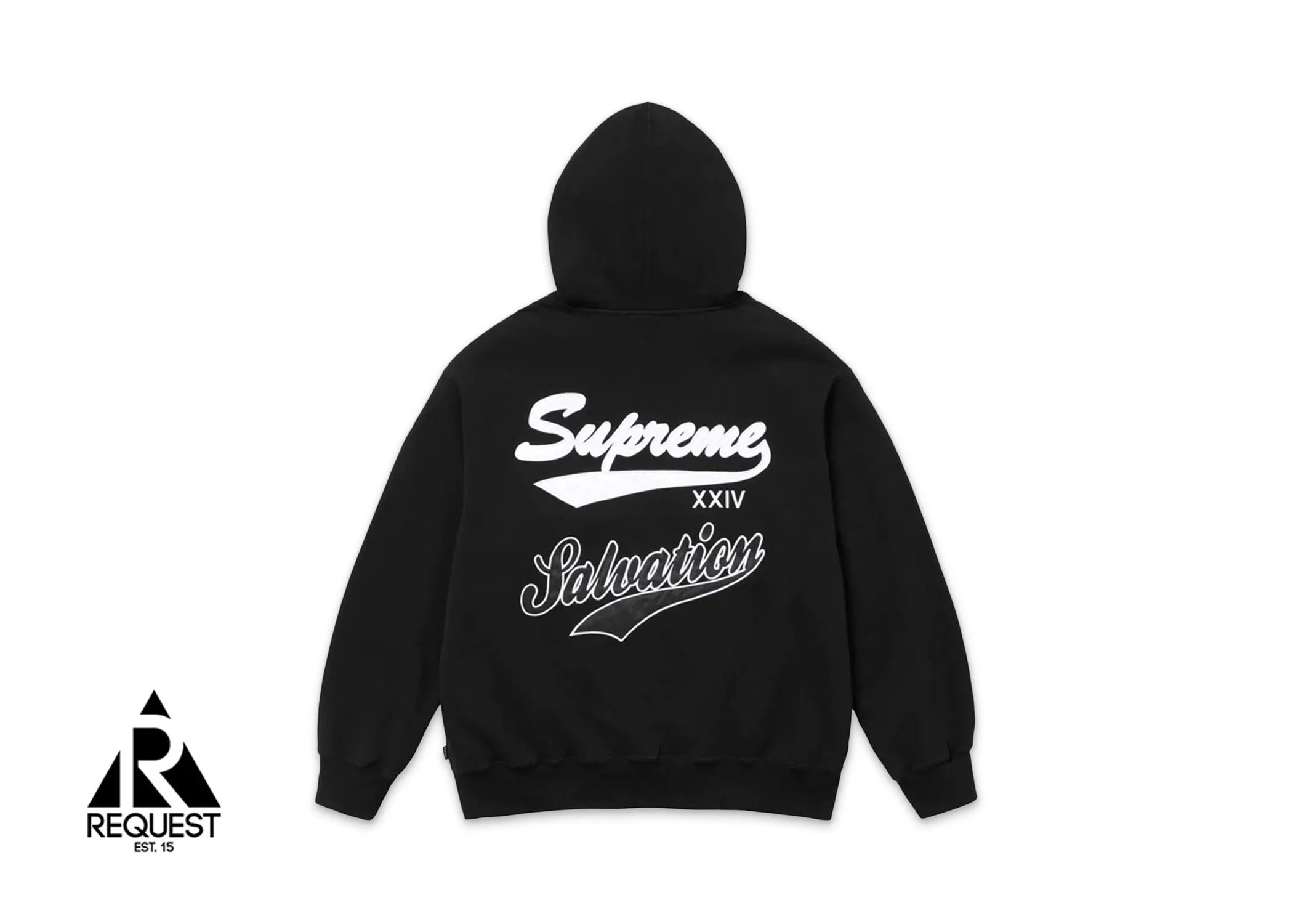 Supreme Salvation Zip Up Hooded Sweatshirt “Black”