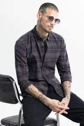 Tartan Twist Ash Grey Checks Shirt