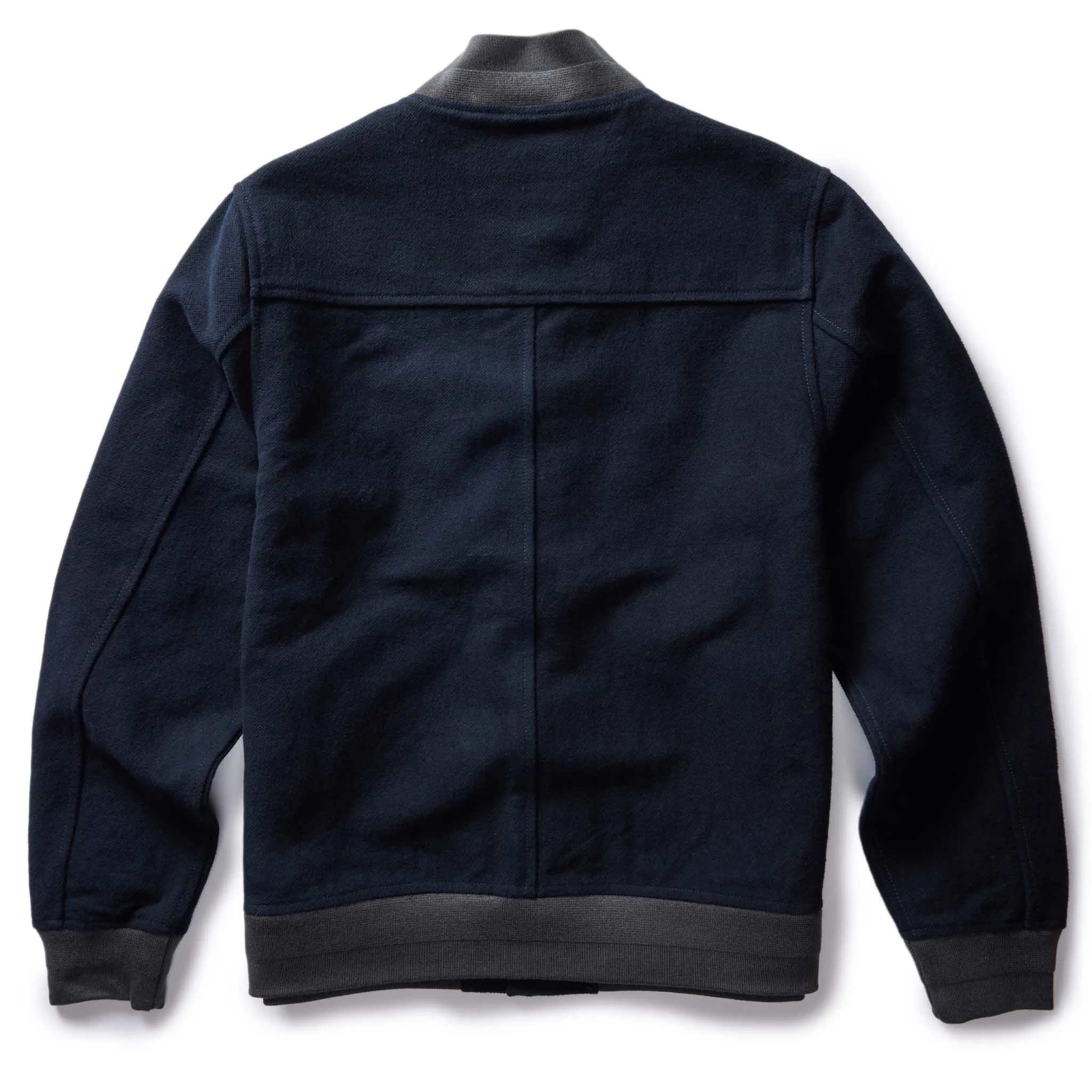 The Bomber Jacket in Dark Navy Moleskin