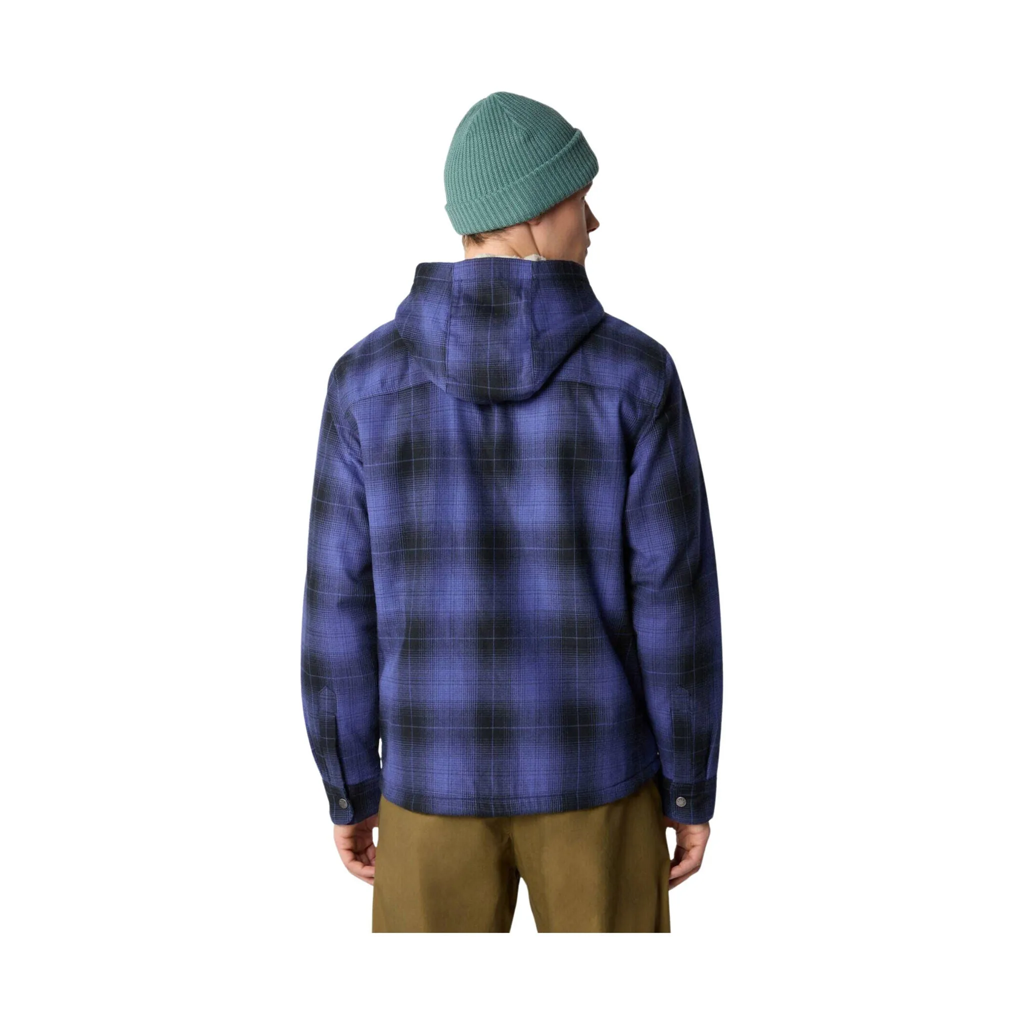 The North Face Men's Hooded Campshire Shirt - Black/Blue Plaid