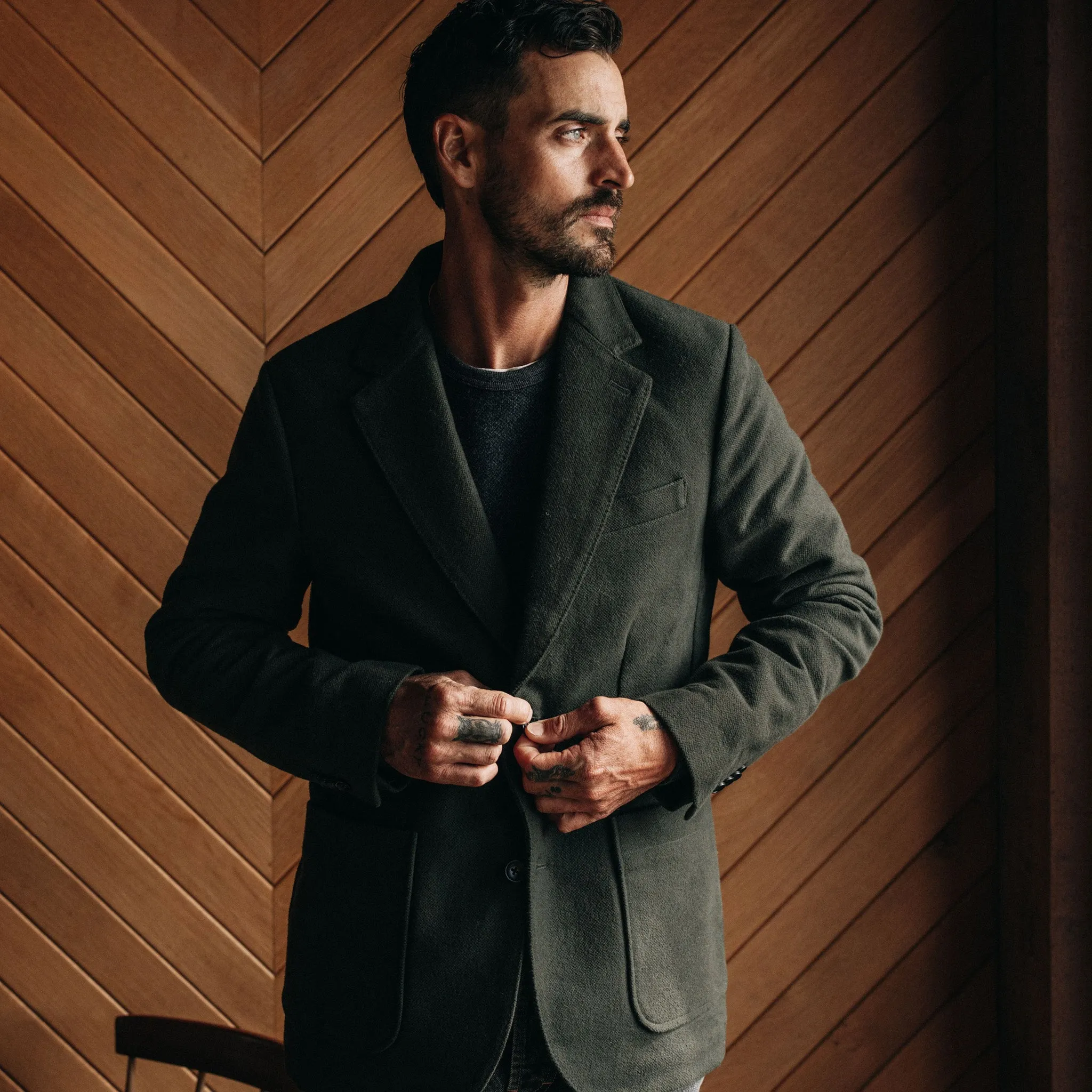 The Sheffield Sportcoat in Forest Moleskin