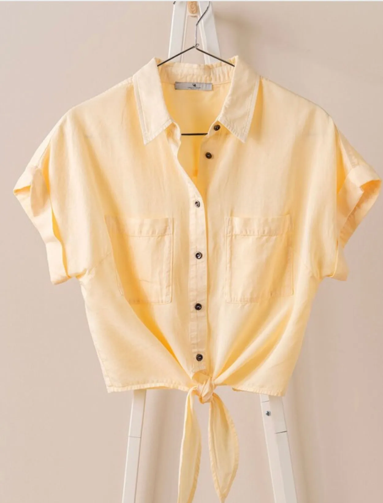 The Taft Tencel Button Down Top