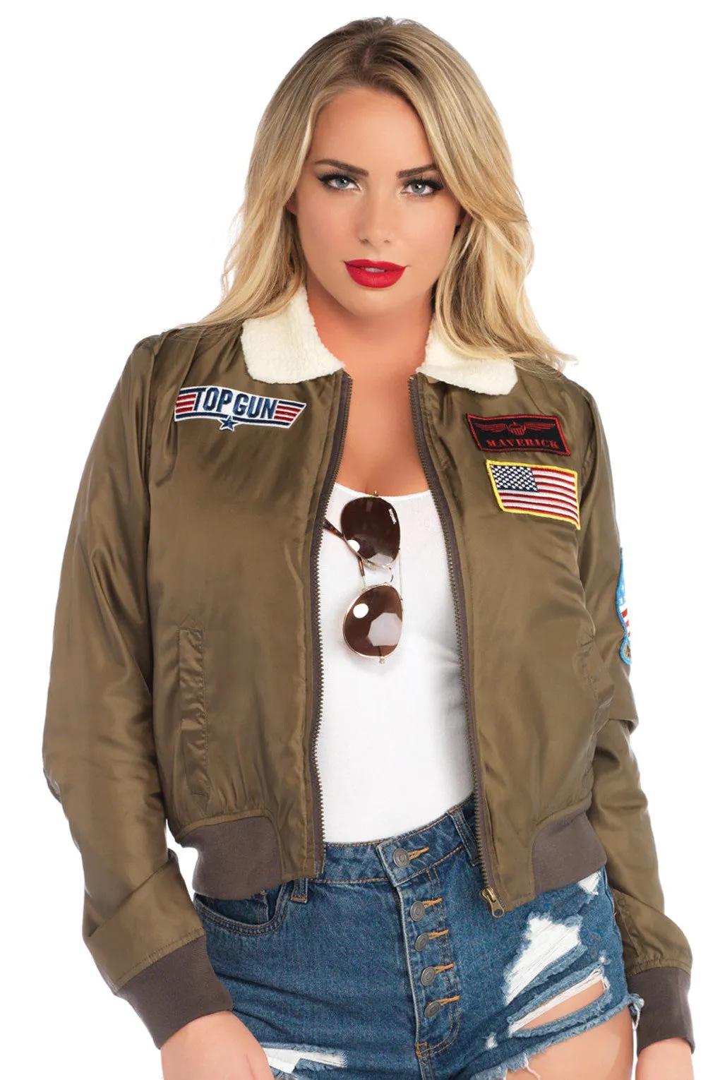 Top Gun women's nylon bomber