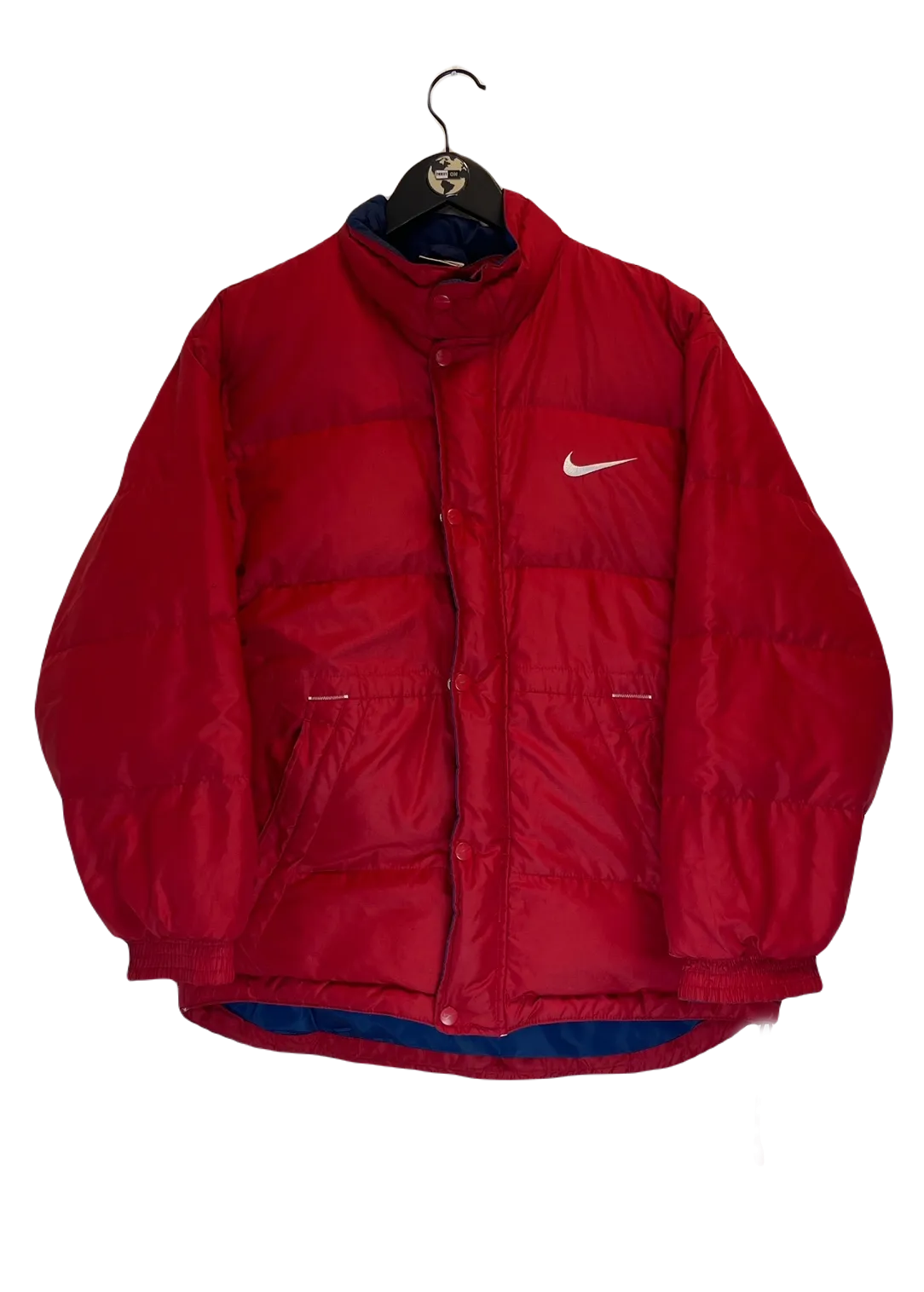 Vintage Nike Big Swoosh Puffer Jacket M