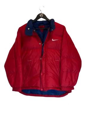 Vintage Nike Big Swoosh Puffer Jacket M