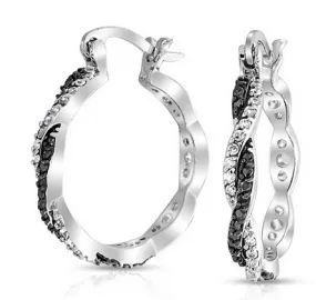 Women's Fashion CZ Hoop Earring