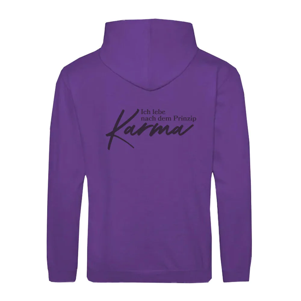 Zipper Hoodie Karma Prinzip Unisex