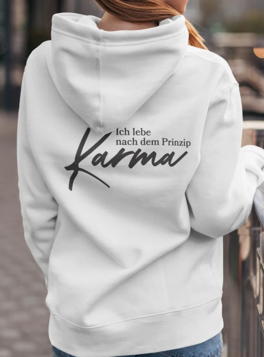 Zipper Hoodie Karma Prinzip Unisex