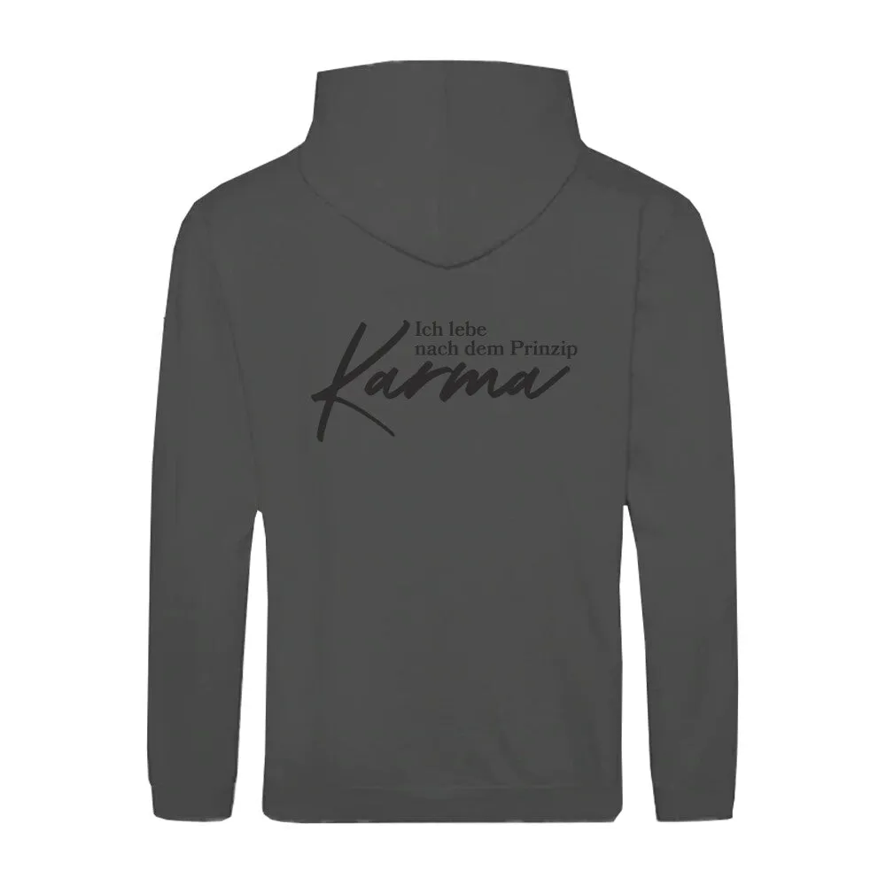 Zipper Hoodie Karma Prinzip Unisex