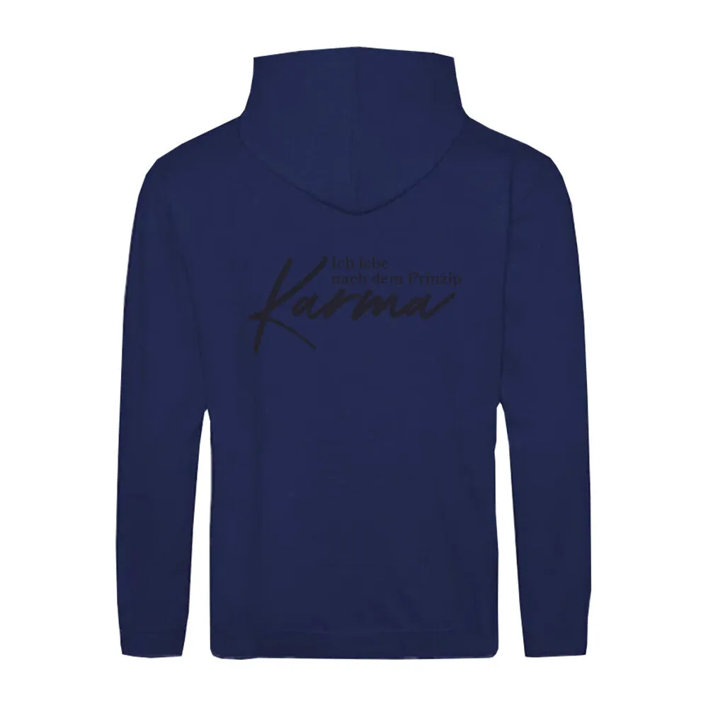 Zipper Hoodie Karma Prinzip Unisex