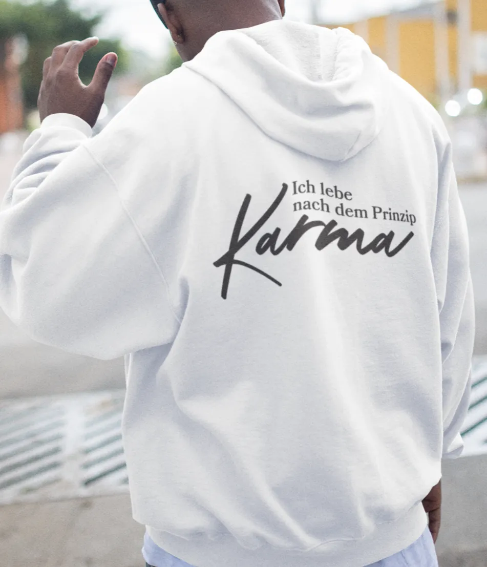 Zipper Hoodie Karma Prinzip Unisex